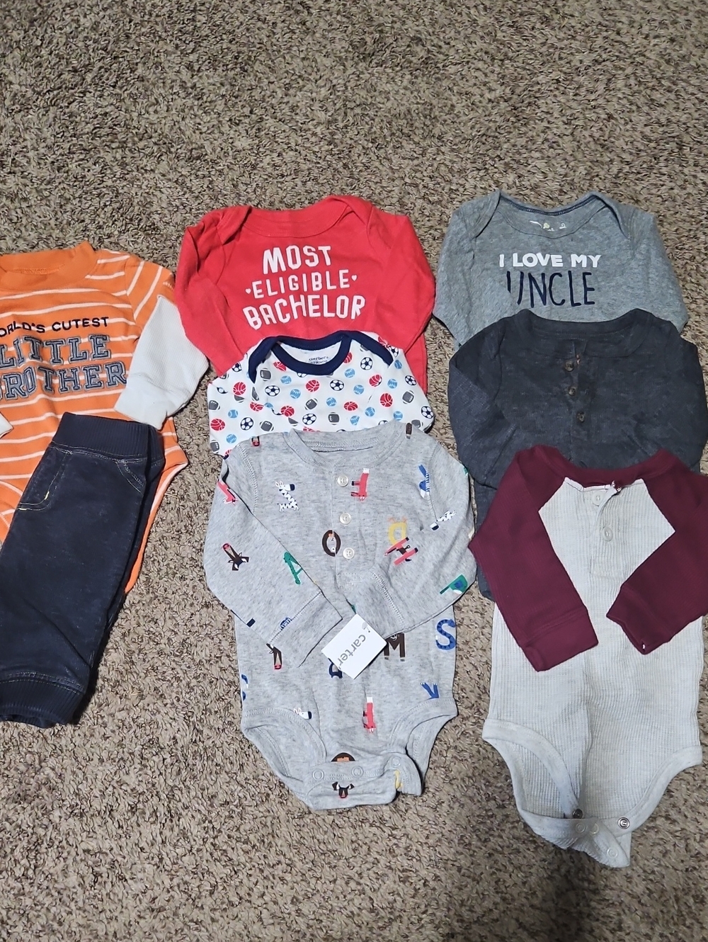 Baby Boy Long Sleeve Bodysuits